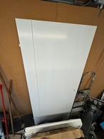 Witte houten opdekdeur, Ophalen, 80 tot 100 cm, Binnendeur, Zo goed als nieuw