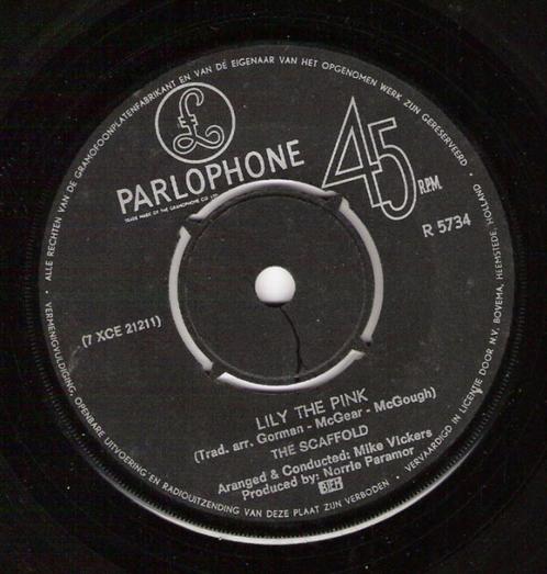 Scaffold - Lily The Pink / Buttons Of Your Mind - 7'' 1968, Cd's en Dvd's, Vinyl Singles, Gebruikt, Pop, Ophalen