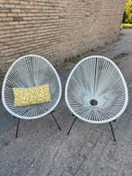 Mooie Draadjes Stoel - Heerlijk Comfort!, Ophalen, Gebruikt, Wit, Metaal