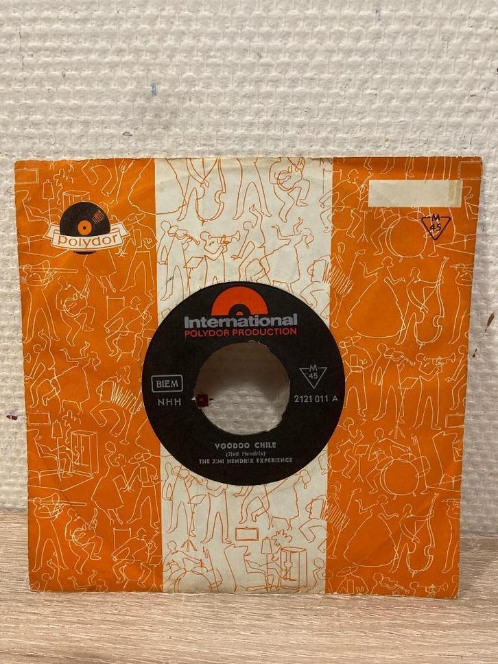 Jimi Hendrix voodoo chile hey Joe watchtower Griekse 7, Cd's en Dvd's, Vinyl Singles, Gebruikt, EP, Pop, 7 inch, Ophalen of Verzenden