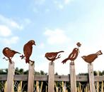 Tuinstekers set van 5 vogels metaal., Tuin en Terras, Ophalen of Verzenden, Nieuw