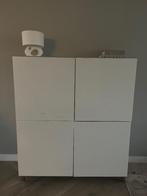 Besta kast IKEA wit met 4 kastjes, Ophalen, Gebruikt, 100 tot 150 cm, Met klep(pen)