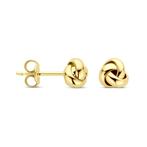 Gouden Knoop oorknopjes - 5 mm - 14 karaat goud, Nieuw, Ophalen of Verzenden, Knopjes of Stekers, Goud