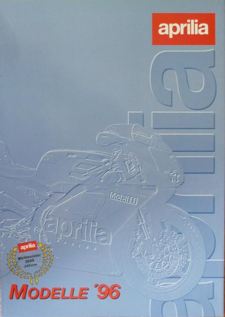 Folder APRILIA Modelle '96 1996, Motoren, Handleidingen en Instructieboekjes, Aprilia, Ophalen of Verzenden