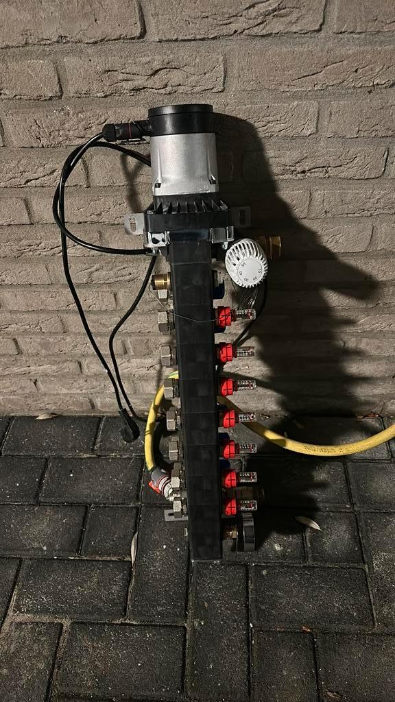 Vloerverwarminsunit 7 groeps met Grundfos A label pomp, Doe-het-zelf en Verbouw, Verwarming en Radiatoren, Zo goed als nieuw, Overige typen