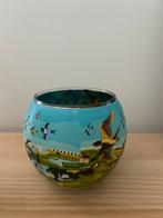 Kaarsenhouder met vogels en natuurbelden fra België, Huis en Inrichting, Ophalen, Zo goed als nieuw, Overige materialen, Minder dan 25 cm