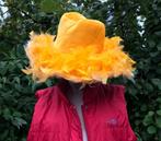 Oranje hoed Leuk voor de après ski - carnaval Koningsdag, Hobby en Vrije tijd, Ophalen of Verzenden, Zo goed als nieuw, Hoed of Pruik