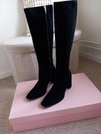 Zo goed als nieuw zwarte suede laarzen Notre V maat 39, Zwart, Ophalen of Verzenden, Zo goed als nieuw, Hoge laarzen
