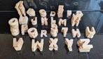 115 houten letters., Ophalen of Verzenden, Zo goed als nieuw, Knutselwerk
