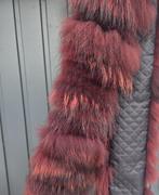 Echte bontkraag vos bordoux kleur, Kleding | Dames, Verzenden, Nieuw