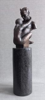 Brons beeld SATYR & NUDE, Duivel Torso sater en naakte vrouw, Ophalen of Verzenden, Brons