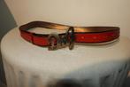 Dolce & Gabbana leren lak riem vuur rood merk buckle, Kleding | Dames, Riemen en Ceinturen, Dolce & Gabbana, 3 tot 5 cm, Verzenden