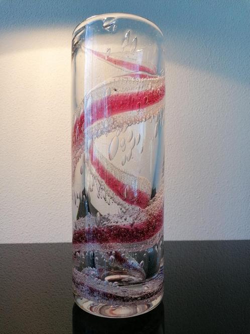 Vaas Heinrich Löffelhardt Paars/Lila Theresienthal Kristal, Antiek en Kunst, Antiek | Glas en Kristal, Ophalen of Verzenden