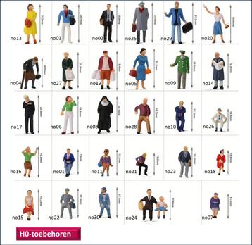 H0 figuren - poppetjes keuze uit 30 modellen beschikbaar voor biedingen
