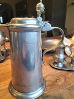 Tinnen bierpul met deksel, Antiek en Kunst, Antiek | Tin, Ophalen