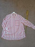 Eterna Luxe Blouse - Wit & Rood Gestreept - Maat 46, Ophalen of Verzenden, Zo goed als nieuw, Eterna, Blouse of Tuniek