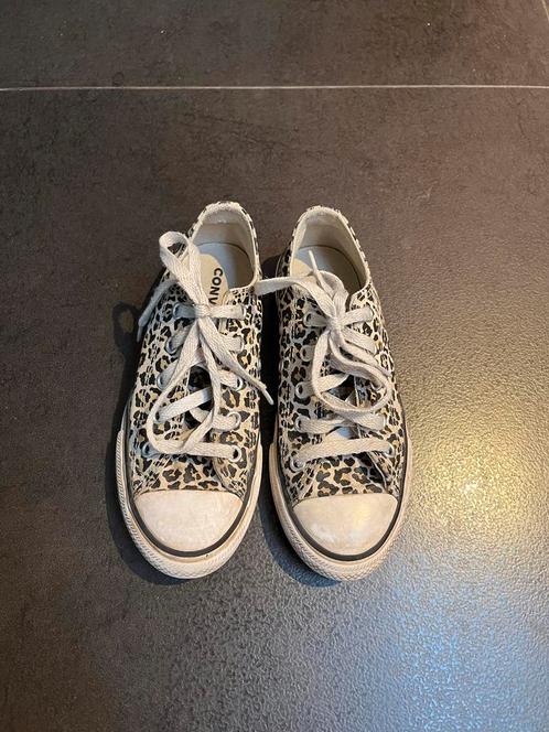 Converse schoenen sneakers maat 30 panter meisje, Kinderen en Baby's, Kinderkleding | Schoenen en Sokken, Zo goed als nieuw, Schoenen