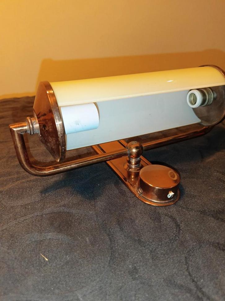 Art Deco Patent Lamp 1930, Huis en Inrichting, Lampen | Wandlampen, Glas, Ophalen of Verzenden