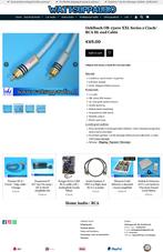 Oehlbach OB-13200 XXL Series 2 Cinch/RCA Hi-end kabel, Gebruikt, ., Ophalen of Verzenden, Interlink-kabel