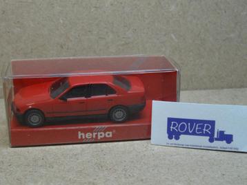 HERPA 1:87, BMW 325i 4-Deurs Rood, Zie Foto`s beschikbaar voor biedingen