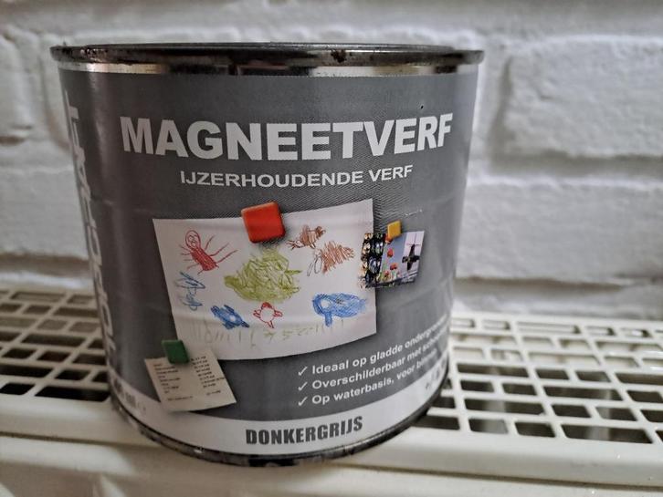 Magneet verf, Doe-het-zelf en Verbouw, Verf, Beits en Lak, Nieuw, Verf, Minder dan 5 liter, Wit, Ophalen of Verzenden