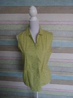 Blouse: Chique groene blouse zonder mouwen – maat L, Groen, Maat 42/44 (L), Ophalen of Verzenden, Zo goed als nieuw