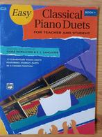 Easy Classical Piano Duets book 1, Klassiek, Les of Cursus, Ophalen of Verzenden, Zo goed als nieuw