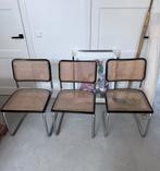 3x Cesca stoelen marcel breuer, Huis en Inrichting, Ophalen, Gebruikt, Drie, Zwart