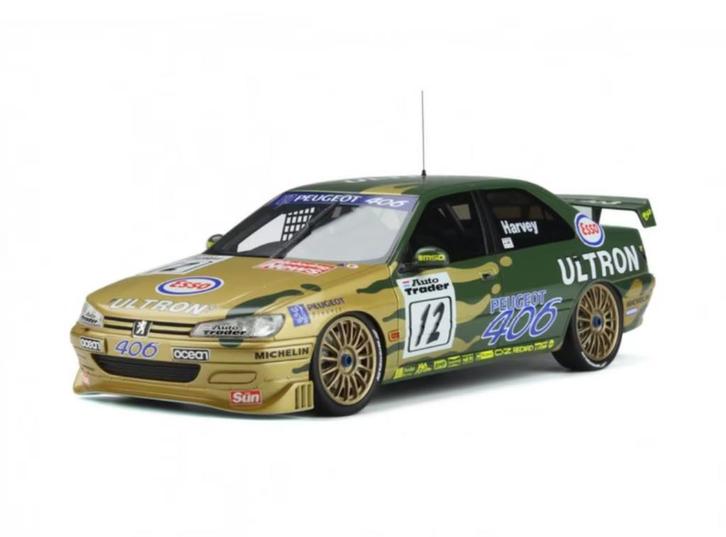 PEUGEOT 406 BTCC 3 12 BI-COLOR 1996 OTTO MOBILE 1/18 OT828, Hobby en Vrije tijd, Modelauto's | 1:18, Nieuw, Auto, OttOMobile, Verzenden