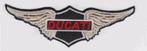 Patch Ducati Wings - 139 x 44 mm, Ophalen of Verzenden, Nieuw