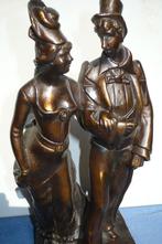 Fraai antiek bronzen beeld ,, Frans liefdespaartje ,,, Ophalen of Verzenden, Brons