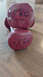 Dumbbell set 1,5kg, Ophalen of Verzenden, Gebruikt, Dumbbell