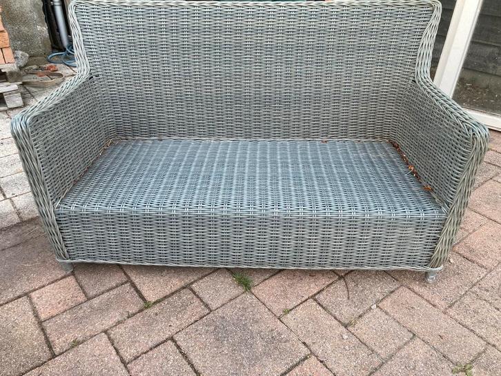 Tuinbank wicker, Tuin en Terras, Tuinbanken, Gebruikt, Wicker, Ophalen