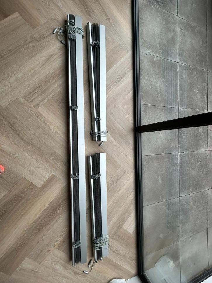 Aluminium lamellen, Huis en Inrichting, Stoffering | Gordijnen en Lamellen, Zo goed als nieuw, 100 tot 150 cm, 50 tot 100 cm, Grijs