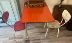 Vintage Formica Tafel met Stoelen - Jaren 50, Ophalen, Kunststof, Gebruikt, Tot twee personen