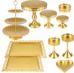 Sweet table decor goud 10 delig set te huur, Nieuw, Ophalen of Verzenden