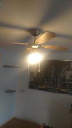 Lamp met ventilator, Huis en Inrichting, Ophalen of Verzenden, Zo goed als nieuw, Glas