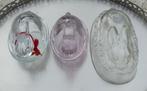 Glazen Haasje 1 Puddingvorm en 2 x Sieraden met Deksel, Glas of Glazen, Nieuw, Ophalen of Verzenden, Glas