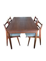 Mooie vintage midcentury eettafel, Huis en Inrichting, Tafels | Eettafels, Ophalen of Verzenden, Zo goed als nieuw, Rechthoekig