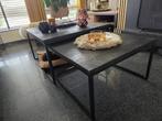 Vierkant dubbel salontafeltjes te koop, Huis en Inrichting, Tafels | Salontafels, Ophalen, Overige materialen, Gebruikt, 50 tot 100 cm