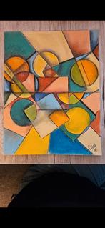 Handgemaakte tekening met pastelkrijt., Antiek en Kunst, Ophalen of Verzenden