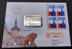 Zwitserland 1991 – FDC 800 jaar Bern met zilveren zegel – R, Verzenden, Onbeschreven, Europa