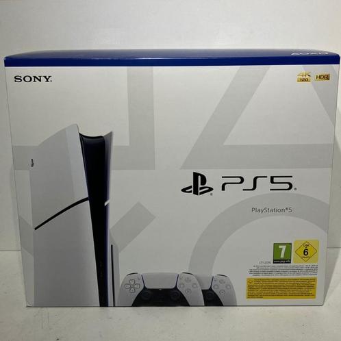 PlayStation 5 Slim Disc Edition met 2 Controllers Nieuw, Spelcomputers en Games, Spelcomputers | Sony PlayStation 5, Nieuw, Playstation 5