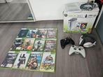 Xbox 360 met 12 games, 2 controlers en headset, Ophalen of Verzenden, Gebruikt, Met 2 controllers, Met games