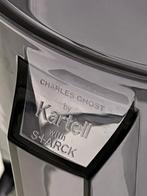 Kartell kruk Charles ghost Philippe Stark transparant grijs, 2 krukken, 60 tot 90 cm, Kunststof, Gebruikt