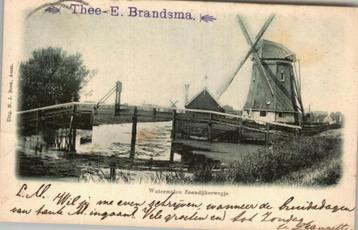 Watermolen Zaandijkerwegje met Molen+THEE-reclame beschikbaar voor biedingen