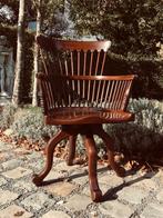 Zeldzame antiek eiken Windsor bureaustoel, Ophalen of Verzenden, Gebruikt, Bruin