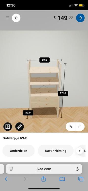 Stellingkast Ikea IVAR - afbeelding 4