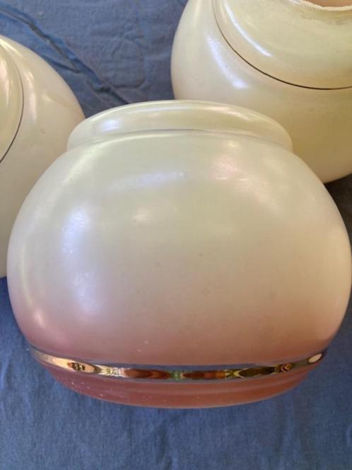 glazen lampenkapjes / nostalgisch / brocante / vintage, Huis en Inrichting, Lampen | Lampenkappen, Gebruikt, Minder dan 25 cm