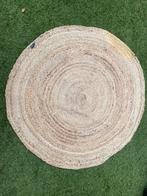 By Boo Jute vloerkleed 120cm doorsnee, Huis en Inrichting, Stoffering | Tapijten en Kleden, Gebruikt, Rond, Ophalen of Verzenden